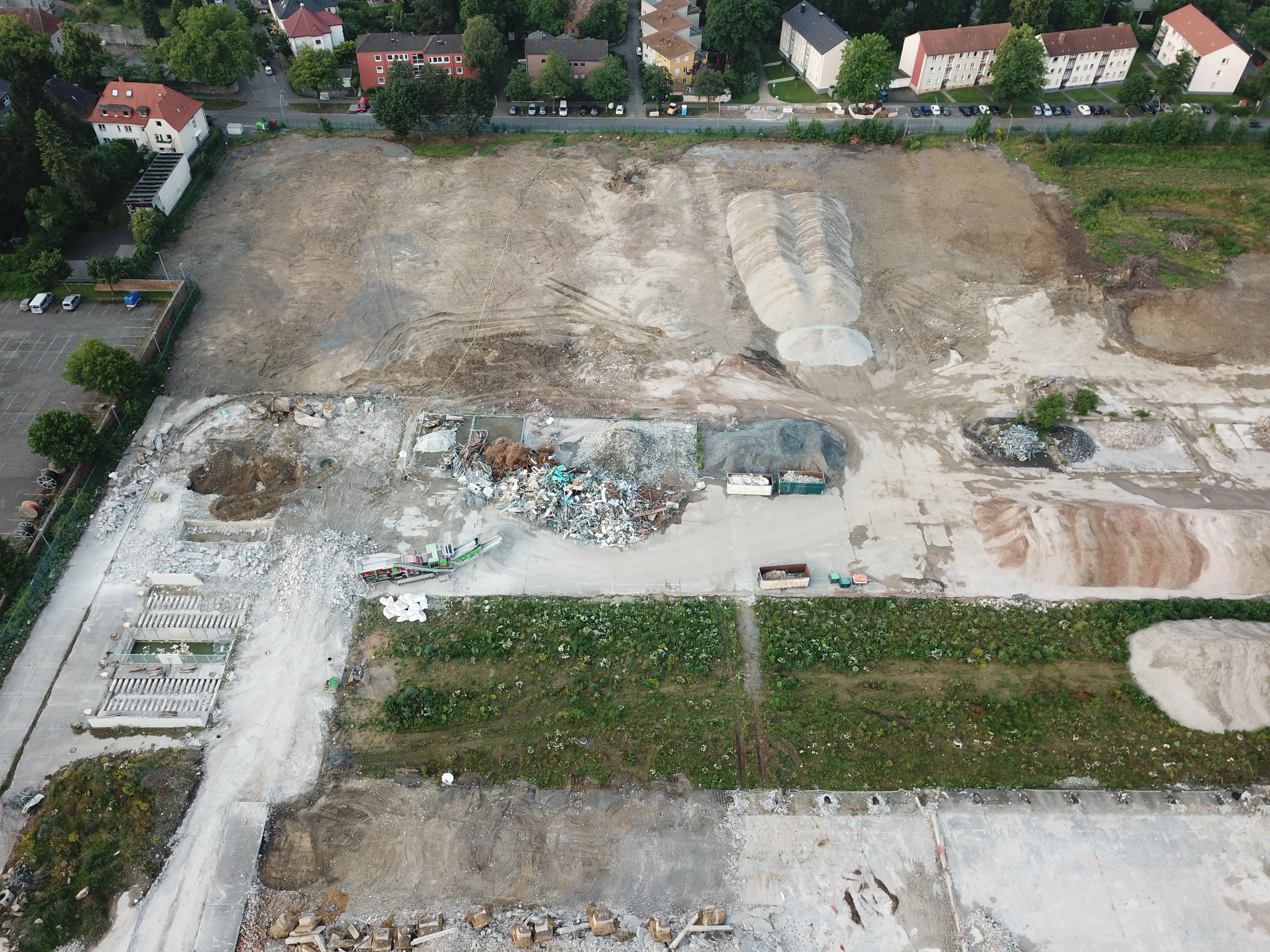 Freimachung der Baufelder der Wohnungsgesellschaft Paderborn